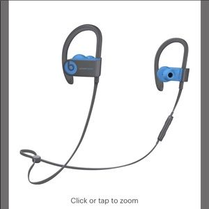Blue and Grey Powerbeats 3